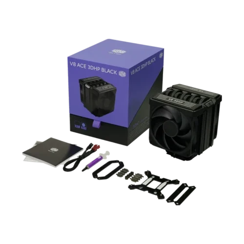 Cooler Master V8 ACE 3DHP Black Single Tower CPU Cooler for Intel LGA 1851 1700 - MAM-T6HP-225PK-RB