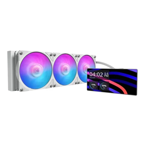 COOLER MASTER MasterLiquid Core LCD 6" 360 White ARGB AIO Liquid Cooler - MLW-D36M-A24PA-LW
