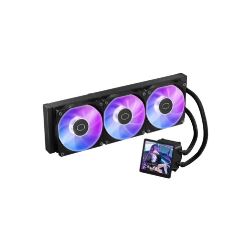 Cooler Master MasterLiquid Core 360 LCD Black ARGB AIO Liquid CPU Cooler - MLX-D36M-A18PA-RL