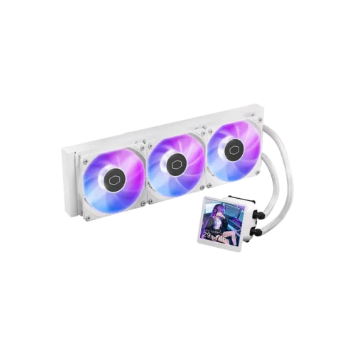 Cooler Master MasterLiquid Core 360 LCD White ARGB AIO Liquid CPU Cooler - MLX-D36M-A18PW-RL