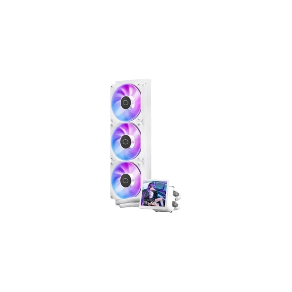 Cooler Master MasterLiquid Core 360 LCD White ARGB AIO Liquid CPU Cooler - MLX-D36M-A18PW-RL