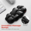 69fdadc1e8784782b5a8e925 LUMIVIDA Ergonomic Mouse Wrist Rest - High-Density Memory Foam and Lycra Fabric with Anti-Slip Base - MWR01-1