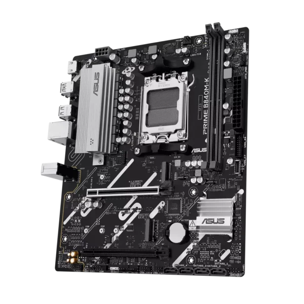 fwebp (3) ASUS Micro-ATX AMD B840 DDR5 AM5 Motherboard with PCIe 4.0 & 2.5Gb Ethernet - PRIME B840M-K-CSM