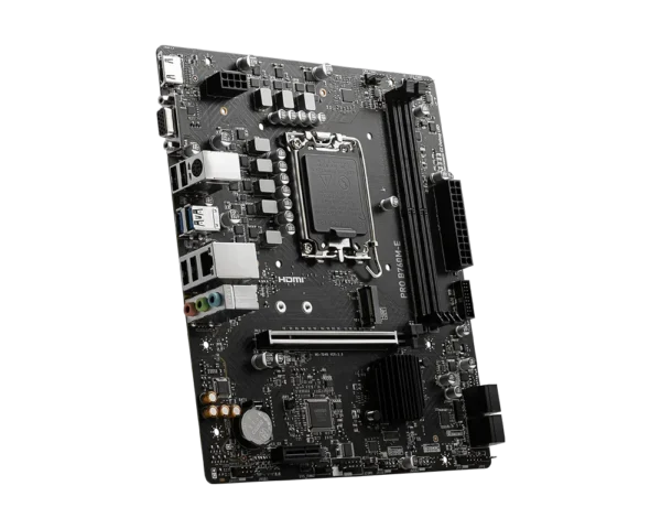 MSI - PRO B760M-E DDR5 Micro-ATX Motherboard LGA 1700 PCIe 4.0 Gigabit LAN - PRO B760M-E