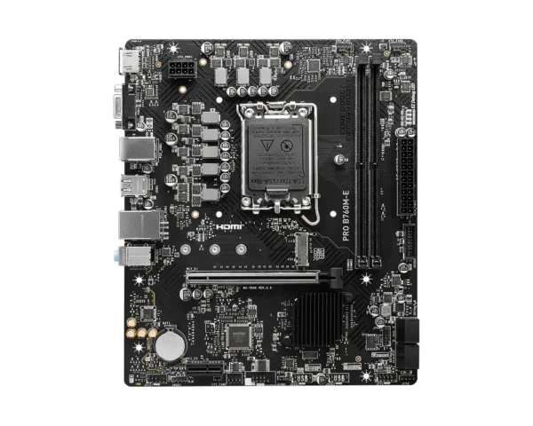 MSI - PRO B760M-E DDR5 Micro-ATX Motherboard LGA 1700 PCIe 4.0 Gigabit LAN - PRO B760M-E