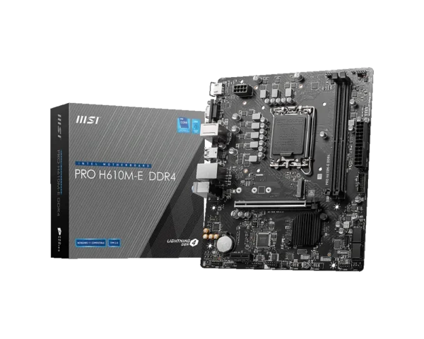 product_1656309234ada3beea29c7ea6bc76e7ce30935e6c2 MSI - PRO H610M-E DDR4 Micro-ATX LGA 1700 Motherboard - PRO H610M-E