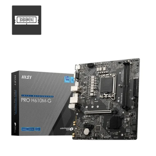 MSI - PRO H610M-G WIFI Micro-ATX Motherboard LGA 1700 PCIe 4.0 DDR5 Wi-Fi 6E - PRO H610M-G WIFI