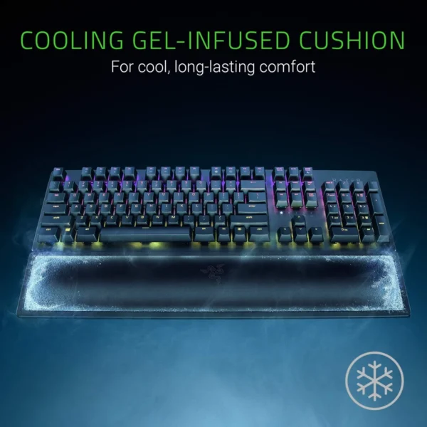 Razer Ergonomic Wrist Rest Pro for Full-Sized Keyboards - Cooling Gel Memory Foam - RC21-01470100-R3M1