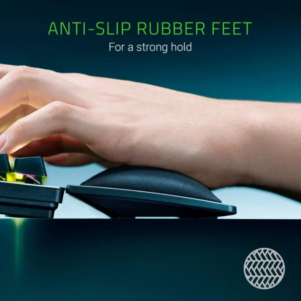 Razer Ergonomic Wrist Rest Pro for Full-Sized Keyboards - Cooling Gel Memory Foam - RC21-01470100-R3M1