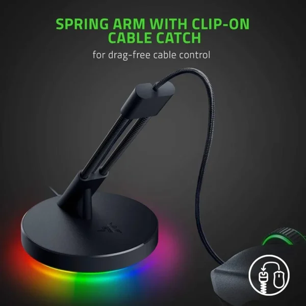 Razer Mouse Bungee V3 Chroma - Chroma RGB Underglow Lighting & Rust-Resistant Spring Arm - RC21-01520100-R3M1