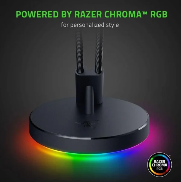 Razer Mouse Bungee V3 Chroma - Chroma RGB Underglow Lighting & Rust-Resistant Spring Arm - RC21-01520100-R3M1