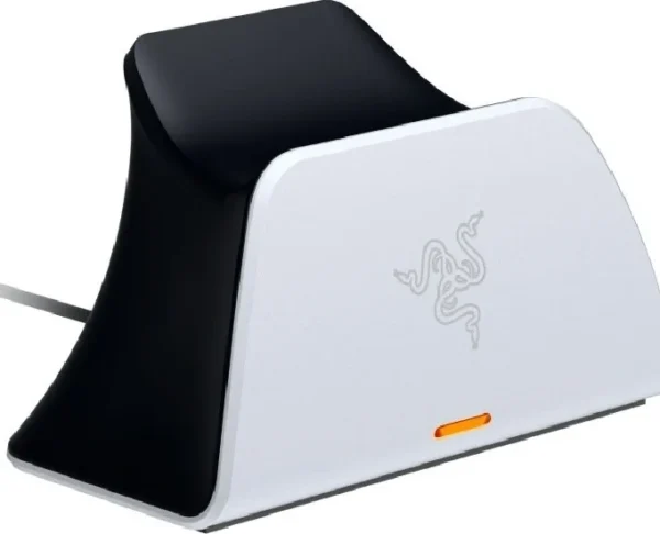 Razer Quick Charging Stand for PlayStation 5 - White DualSense Controller Fast Charger - RC21-01900100-R3M1