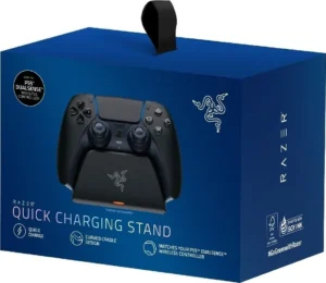Razer Quick Charging Stand for PlayStation 5 - Black DualSense Wireless Controller Fast Charger - RC21-01900200-R3M1