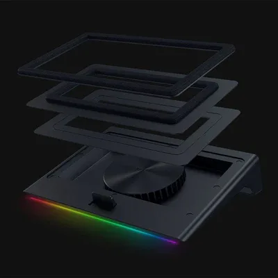 3-19 Razer Laptop Cooling Pad Smart Stand for 14 to 18 Inch Laptops with 140mm Fan and USB Hub - RC21-02300100-R3A1