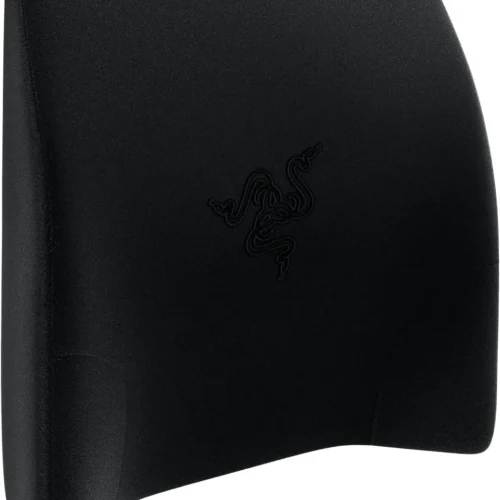 Razer Lumbar Cushion - Memory Foam Gaming Chair Lower Back Support Cushion - Black Velvet - RC81-03830101-R3M1