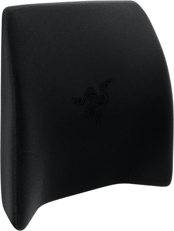 Razer Lumbar Cushion - Memory Foam Gaming Chair Lower Back Support Cushion - Black Velvet - RC81-03830101-R3M1