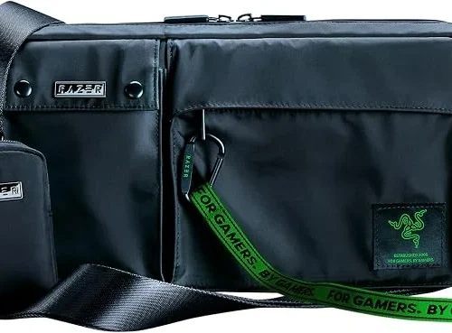 Razer Xanthus Crossbody Bag - Water-Repellent Nylon Shoulder Bag for Handhelds and Mobile Gear - RC81-04290119-0000