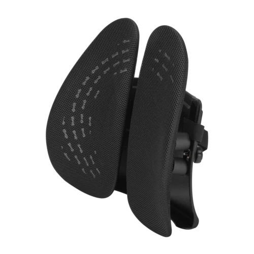LUMIVIDA Ergonomic Lumbar Support Cushion with Breathable Mesh Cover and PP Cotton Filling for Back Pain Relief - RLC03-1
