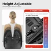 LUMIVIDA Ergonomic Lumbar Support Cushion with Breathable Mesh Cover and PP Cotton Filling for Back Pain Relief - RLC03-1