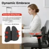 LUMIVIDA Ergonomic Lumbar Support Cushion with Breathable Mesh Cover and PP Cotton Filling for Back Pain Relief - RLC03-1