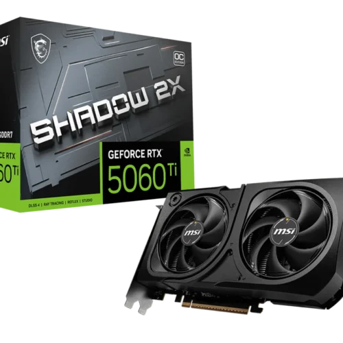 MSI - GeForce RTX 5060 Ti 16GB GDDR7 PCIe 5.0 Graphics Card - RTX 5060 TI 16G SHADOW 2X OC
