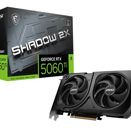 MSI - NVIDIA GeForce RTX 5060 Ti 8GB GDDR7 - RTX 5060 TI 8G SHADOW 2X PLUS