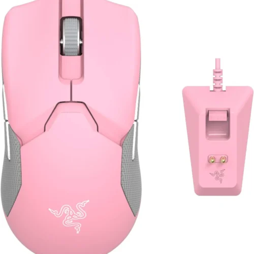 Razer Viper Ultimate Wireless Gaming Mouse with Charging Dock - 20K DPI Optical Sensor - Quartz - RZ01-03050300-R3M1
