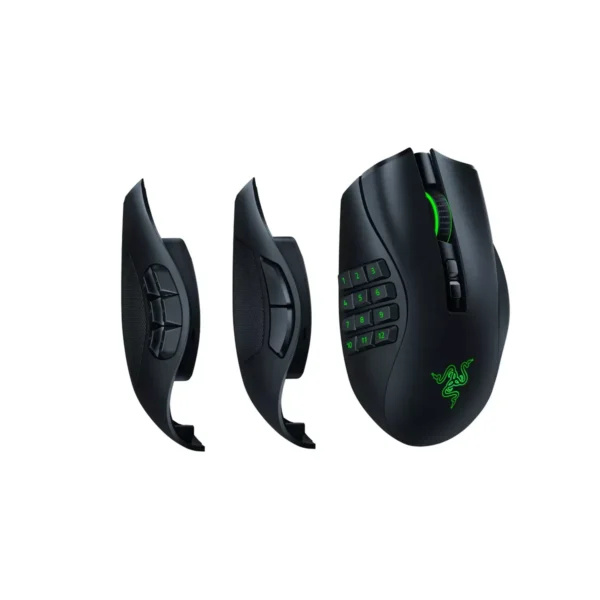 Razer Naga Pro Wireless Gaming Mouse - 20K DPI Optical Sensor - Interchangeable Side Plates - RZ01-03420100-R3A1