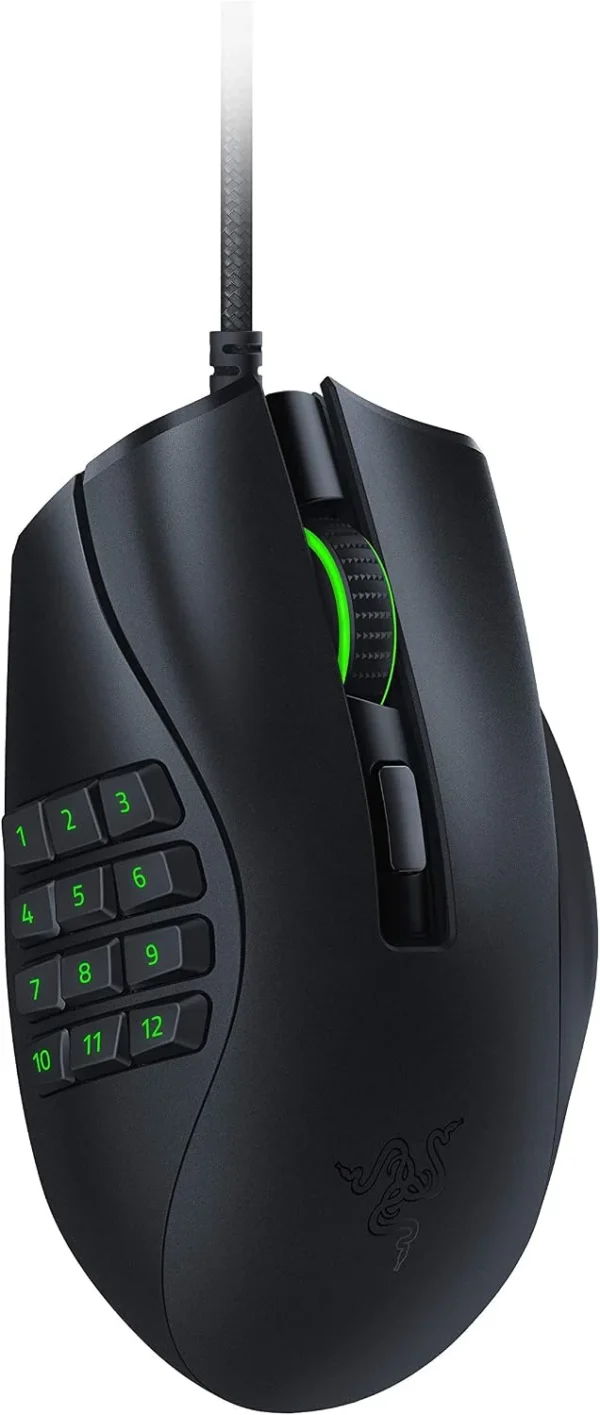 Razer Naga X Wired Ergonomic MMO Gaming Mouse - 18000 DPI - 16 Programmable Buttons - RZ01-03590100-R3M1