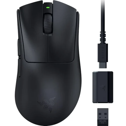 Razer DeathAdder V3 HyperSpeed Wireless Esports Gaming Mouse - 26K DPI Focus X Optical Sensor - RZ01-05140100-R3A1