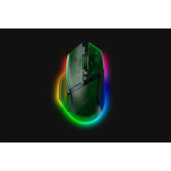 nxfymdxtrfy_5079df06-1a07-4217-9634-0ae922fec593 Razer - Basilisk V3 Pro 35K Wireless Gaming Mouse - Focus Pro Sensor, HyperScroll, Phantom Green - RZ01-05240300-R3A1