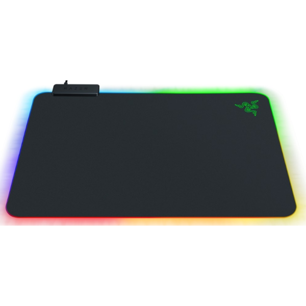 Razer Firefly V2 Hard Surface RGB Gaming Mouse Mat - 19-Zone Chroma Lighting & Micro-Textured Surface - RZ02-03020100-R3M1