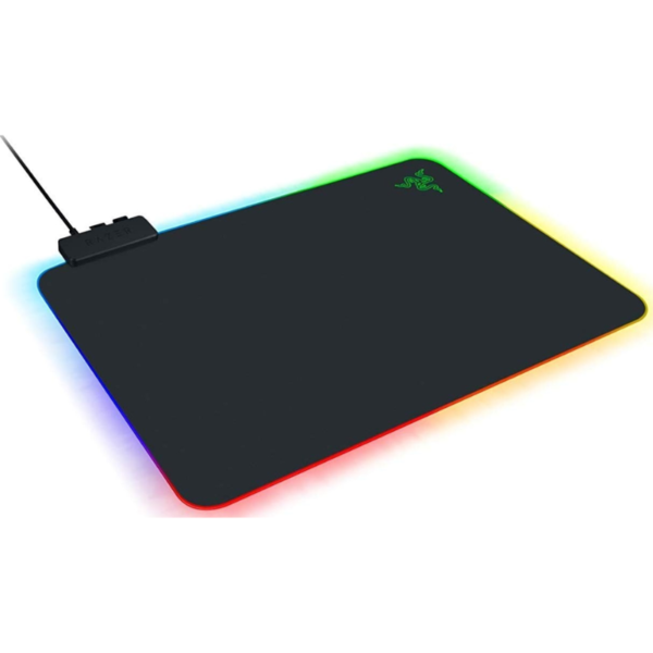Razer Firefly V2 Hard Surface RGB Gaming Mouse Mat - 19-Zone Chroma Lighting & Micro-Textured Surface - RZ02-03020100-R3M1