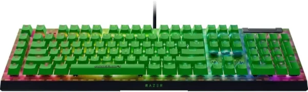 Razer - BlackWidow V4 X Mechanical Gaming Keyboard - Green Switches, Chroma RGB, Minecraft Edition - RZ03-04704100-R3M1