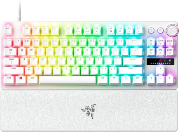81gJ6jkk3jL._AC_SL1500_ Razer Huntsman V3 Pro Tenkeyless Analog Optical Esports Keyboard - White Edition - RZ03-04981700-R3M1