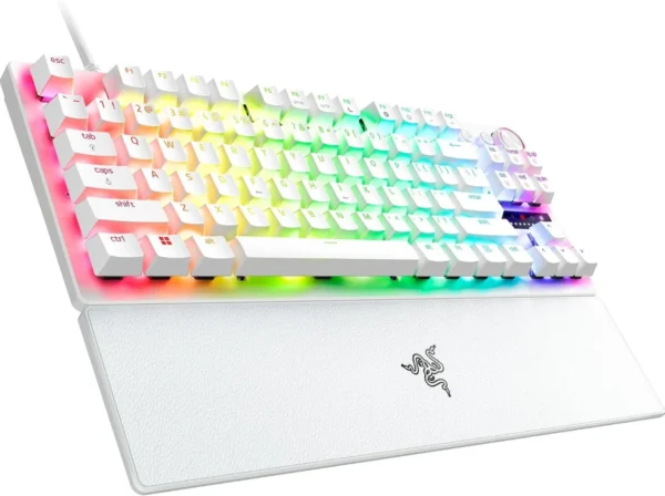 71zqe7YshiL._AC_SL1500_ Razer Huntsman V3 Pro Tenkeyless Analog Optical Esports Keyboard - White Edition - RZ03-04981700-R3M1