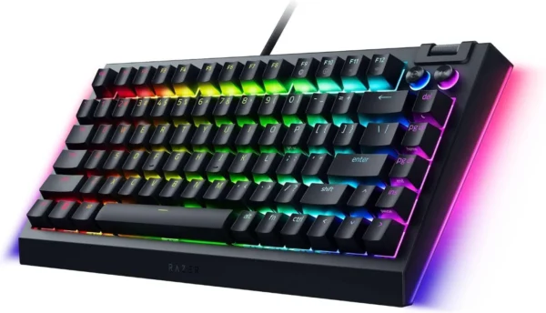 Razer BlackWidow V4 75% Compact Hot-Swappable Mechanical Gaming Keyboard US Layout - RZ03-05000100-R3M1