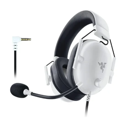 Razer - BlackShark V2 X Special White Edition Wired Gaming Headset - 50mm TriForce Drivers - RZ04-03241700-R3M1