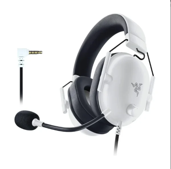 Razer - BlackShark V2 X Special White Edition Wired Gaming Headset - 50mm TriForce Drivers - RZ04-03241700-R3M1