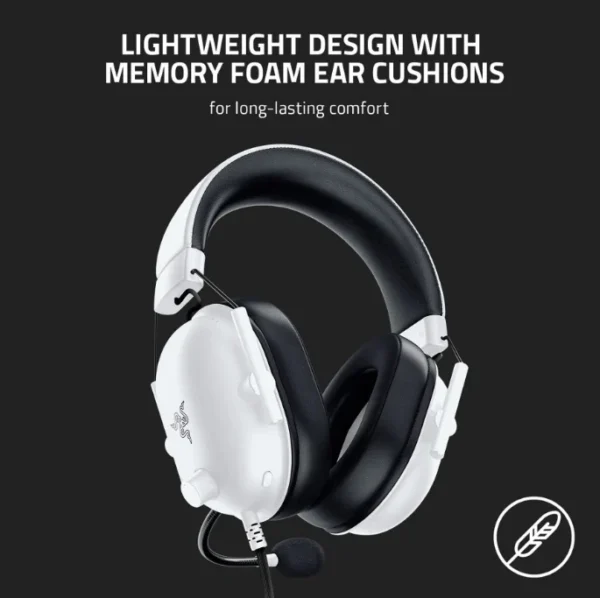 Razer - BlackShark V2 X Special White Edition Wired Gaming Headset - 50mm TriForce Drivers - RZ04-03241700-R3M1