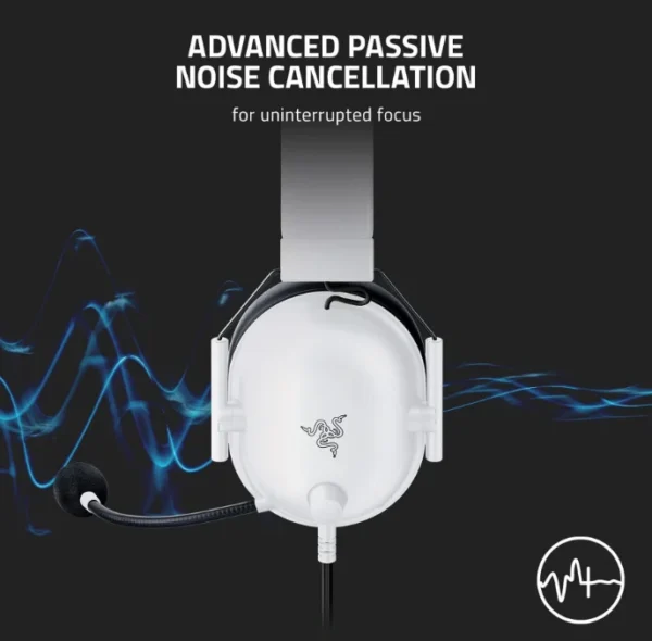 Razer - BlackShark V2 X Special White Edition Wired Gaming Headset - 50mm TriForce Drivers - RZ04-03241700-R3M1