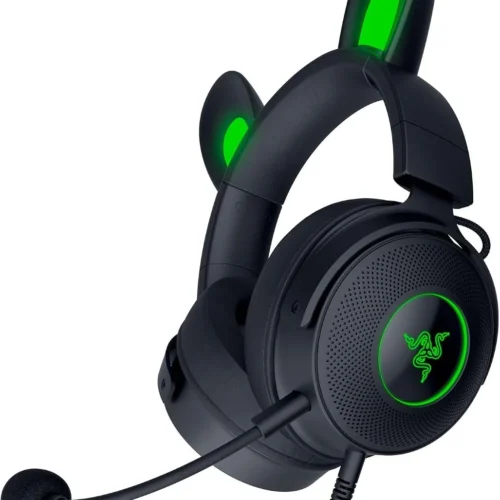 Razer Kraken Kitty V2 Pro Wired RGB Headset with Interchangeable Ears 50mm Drivers Black - RZ04-04510100-R3M1