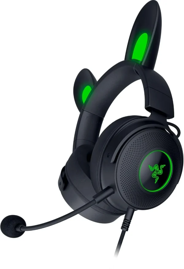 Razer Kraken Kitty V2 Pro Wired RGB Headset with Interchangeable Ears 50mm Drivers Black - RZ04-04510100-R3M1