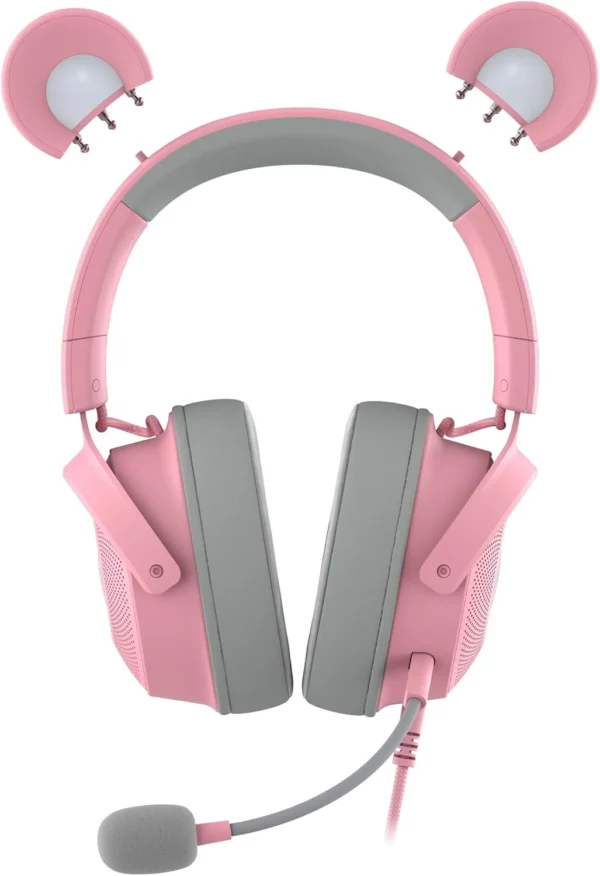 Razer Kraken Kitty V2 Pro Wired RGB Headset with Interchangeable Ears 50mm Drivers Quartz - RZ04-04510200-R3M1
