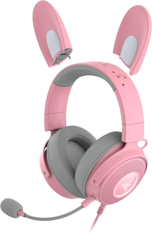 Razer Kraken Kitty V2 Pro Wired RGB Headset with Interchangeable Ears 50mm Drivers Quartz - RZ04-04510200-R3M1
