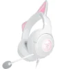 Razer Kraken Kitty V2 USB Gaming Headset - White Edition with RGB Kitty Ears and 40mm Drivers - RZ04-04730600-R3M1