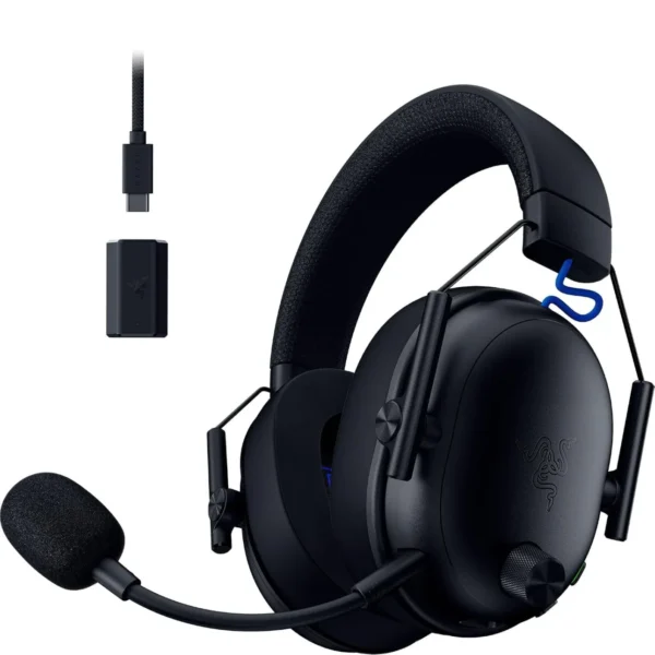 Razer BlackShark V3 for PlayStation Wireless Esports Gaming Headset - TriForce Titanium 50mm Drivers - RZ04-05410300-R3UA