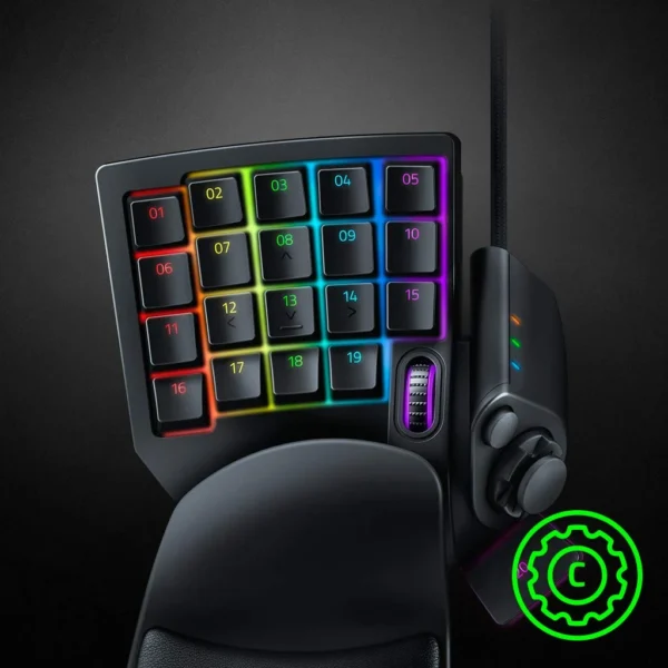 Razer Tartarus V2 Mecha-Membrane Gaming Keypad - 32 Programmable Keys & Chroma RGB - RZ07-02270100-R3M1