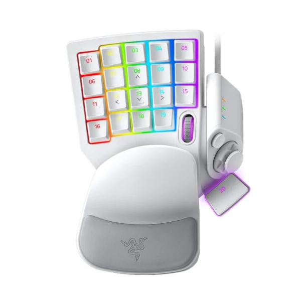 Razer Tartarus Pro Analog Optical Gaming Keypad - Mercury White - 32 Programmable Keys - RZ07-03110200-R3M1