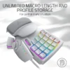 Razer Tartarus Pro Analog Optical Gaming Keypad - Mercury White - 32 Programmable Keys - RZ07-03110200-R3M1